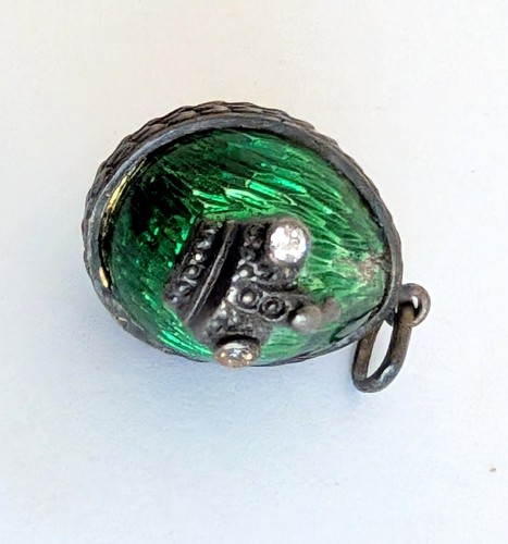 Vintage sterling silver - silver, green