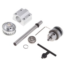 DIY Spindle Milling Machine Without Power Spindle with B10 Chuck Lathe Fan