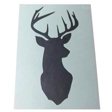 Stag Head stencil, Monarch silhouette, Home Decor Wall Art ,Cushion stencil,Deer