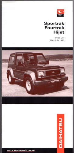 Daihatsu sportrak fourtrak - daihatsu, &