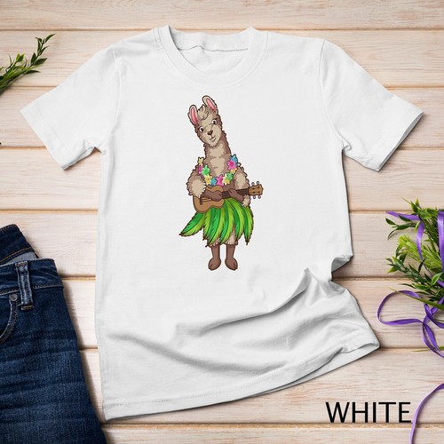 Cute llama hawaii - hawaii, ukulele