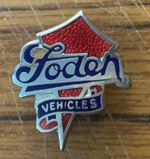Enamel Badge FODEN VEHICLES Truck Tractor Motor Transport J. FRAY Birmingham VGC