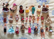 Vintage Creepy 26 Doll Doll’s House Figure Bundle Lot Rubber Plastic Porcelain