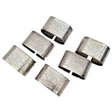 Set of 6 Vintage Silver Plated