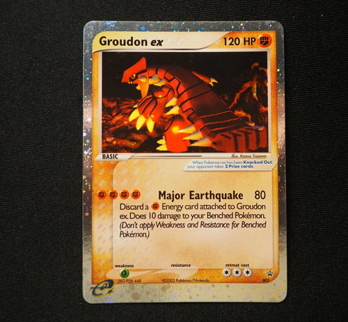 Groudon holo black - ex,