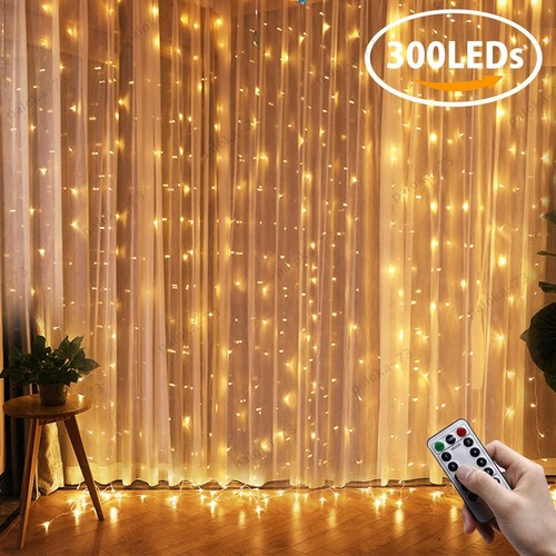 300 led curtain lights fairy - lights,