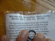 Headphone Windscreen Pilot Headphones Windscreen Replacement P/N 90084 WS-1