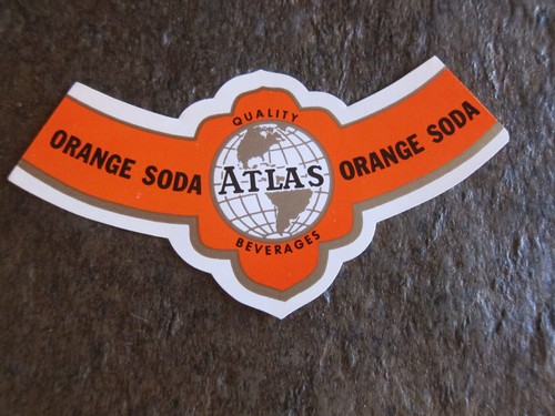 Atlas bottling orange soda - orange, old
