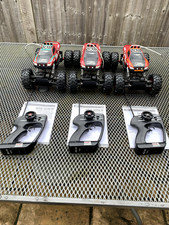 3 X Maisto Rock Crawler Radio Control Trucks - Complete, tested and working