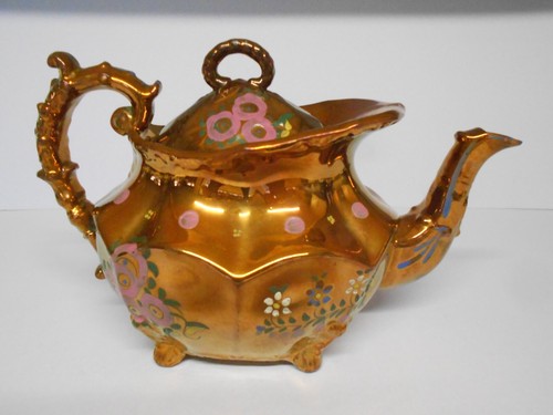 Victorian copper lustre ware - victorian,
