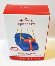 Hallmark Keepsake Ornament 2015 Little Tykes Baby's First Swing NIB