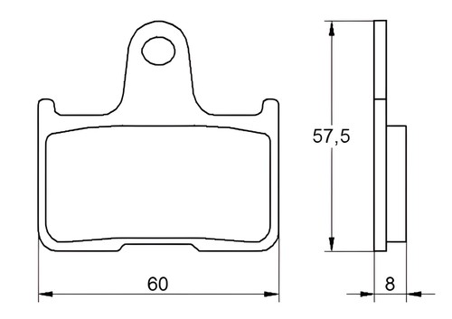 Rear recessed brake pads for - pads,