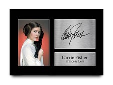 Carrie Fisher Signed Princess
