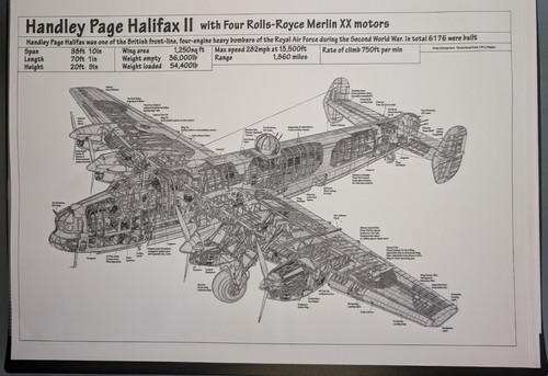 Cutaway diagram handley page - diagram,