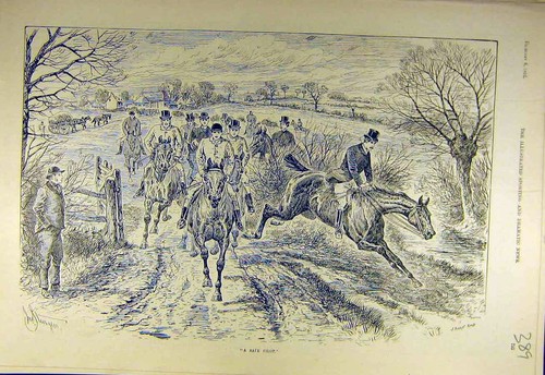 Original old antique print - original,