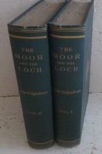 Antique Book Set 1878 The Moor and the Loch Colquhon H/B Shooting Fishing