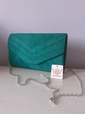 New BNWT Emerald Green faux