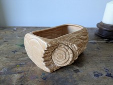 Sylvac Pottery Log Vase Beige