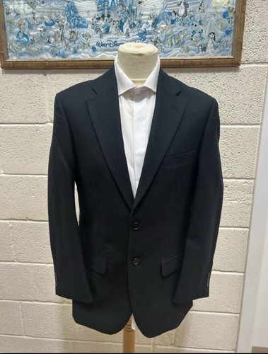 Black herringbone jacket - herringbone, 36r