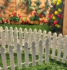 Doll house white picket - white,