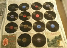 16 x 10 inch 78 rpm  Records.