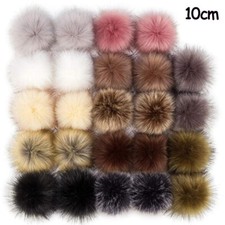 Faux Fox Fur Pompom Pom Pom