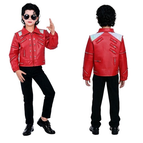 Mens boys michael jackson - mens, red