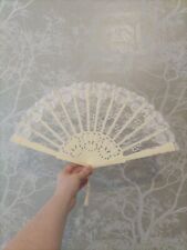 Folding Hand Held Fan Art Dance Party Wedding Fancy Dress  (Regular  Size)