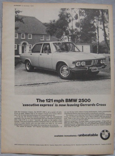 1970 bmw 2500 original - 1970,