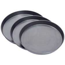 BLACK IRON PIZZA PAN (1.5" mm Deep)  All Sizes  (PACK OF 5)