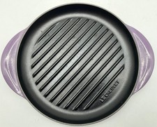 Le Creuset Round Grill Pan Purple Enamel Cast Iron - #1008