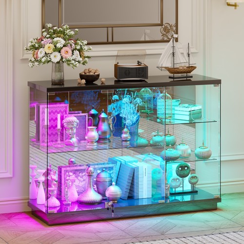 Tier glass display cabinet - 5-tier,