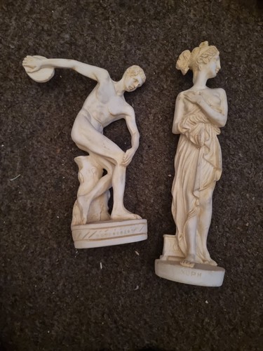Greek goddess alabaster figure - alabaster,