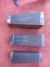 3 piece Gaboon Ebony Handle