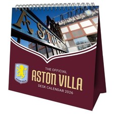 Aston Villa FC Desktop Calendar 2026, Xmas, Birthday, Gift Official Product