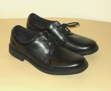 New - Clarks Scala Loop Youth Boys Black Lace Up Formal Shoes UK Size 1.5G