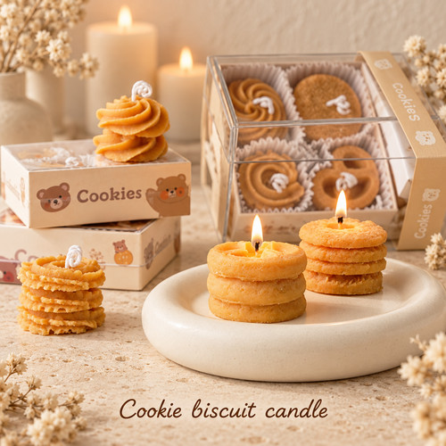 Cookie soy wax candle - candle, set