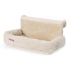 Petlicity Soft Fleece Cat Radiator Bed Foldable Frame Beige Warm Winter Bed
