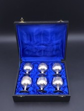 Engraved EPNS 6 Mini Goblets