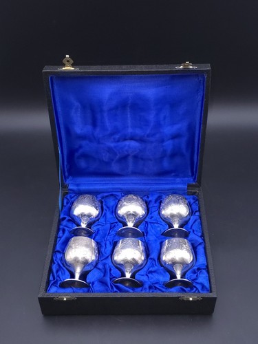 Engraved epns mini goblets - engraved,