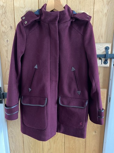 Joules wool blend coat size - joules,