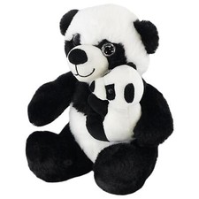 9" Plush Super Soft Panda Toy Seating Stuffed Teddy Wild Animal Cuddly Toy