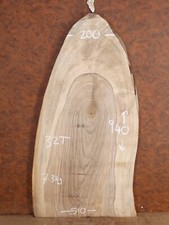 940x200-510x32mm English Walnut Live Natural/Waney Edge Slab Timber (071003)