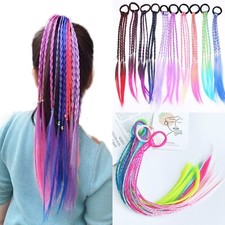 Ponytail Holder Twist Braid Hair Extensions Hair Ring Party Hair Wig Tie