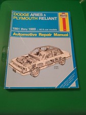 Dodge aries plymouth reliant - aries,