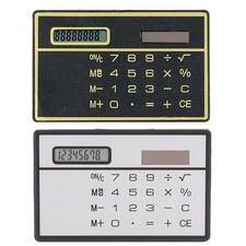 8 Digit Calculator Slim Solar