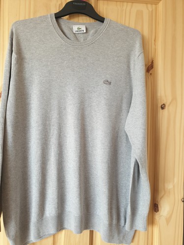 Mens lacoste7 grey pullover - ,