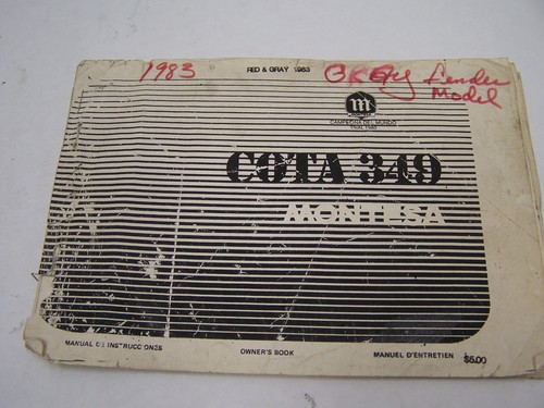 Montesa cota 349 1983 - 1983, owners