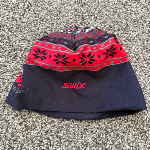 Swix black red beanie adult - red,