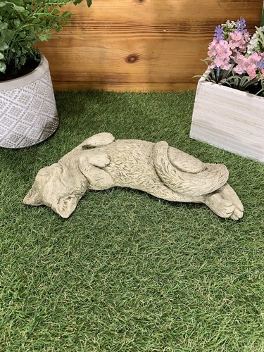 Stone garden laying stretching - garden,